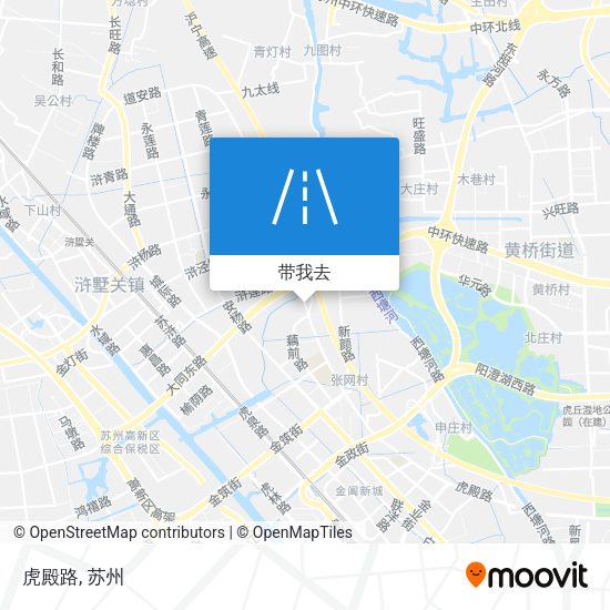 虎殿路地图