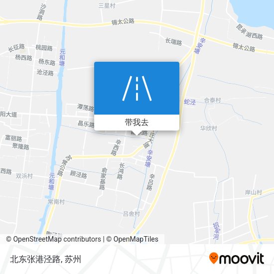 北东张港泾路地图