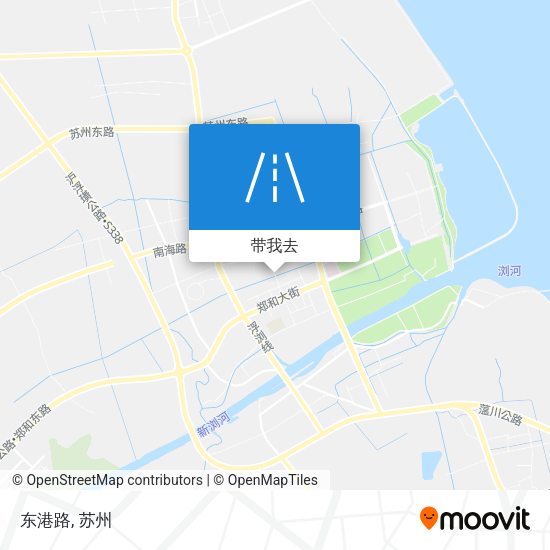 东港路地图