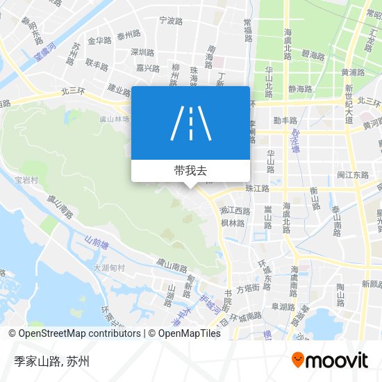 季家山路地图