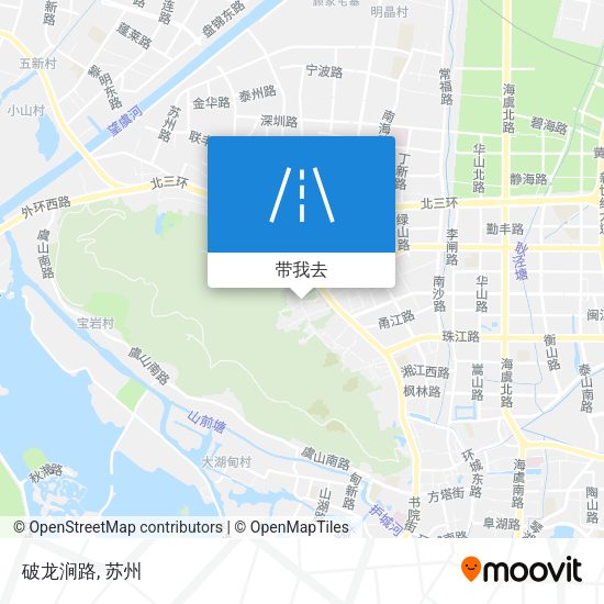 破龙涧路地图