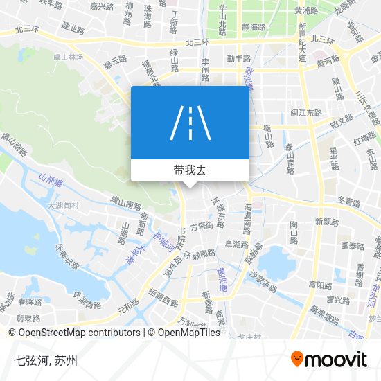 七弦河地图