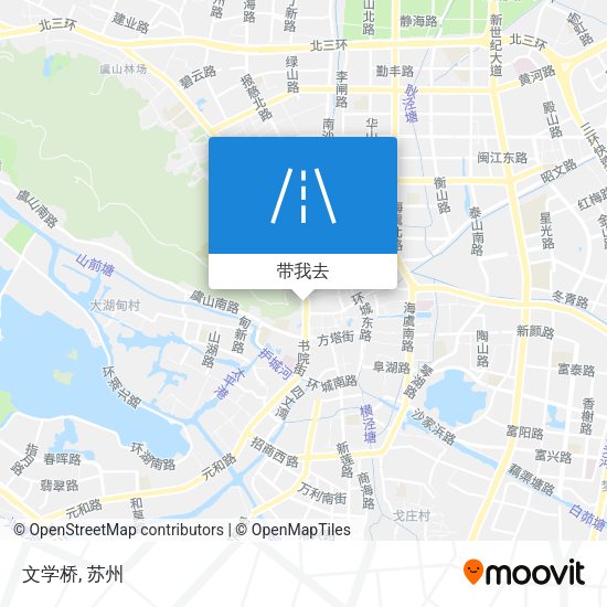 文学桥地图