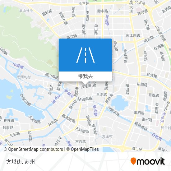方塔街地图