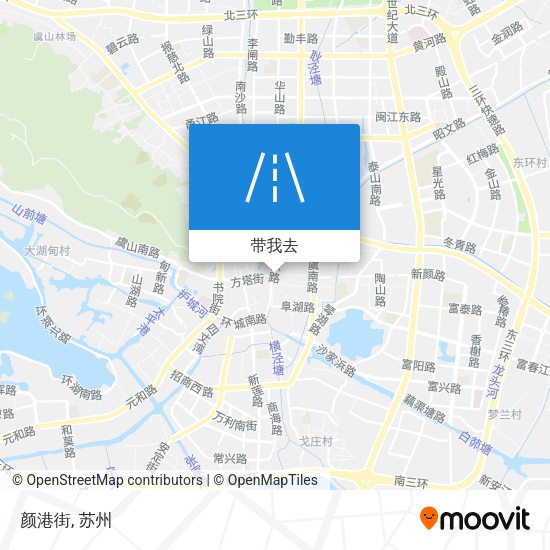 颜港街地图