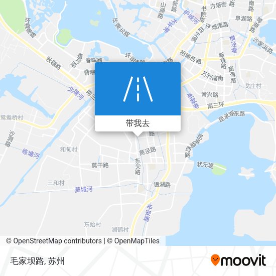 毛家坝路地图