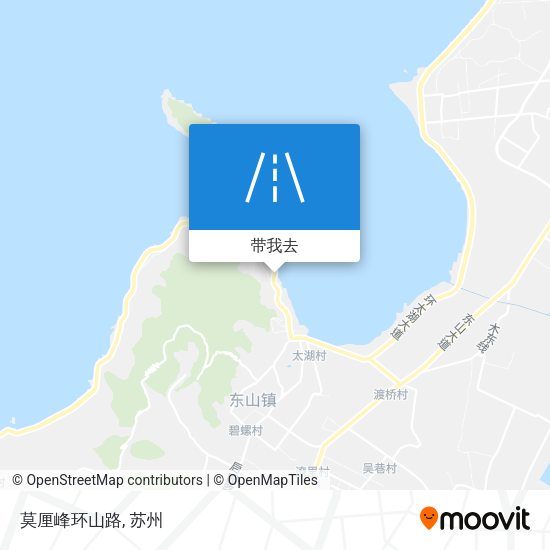 莫厘峰环山路地图