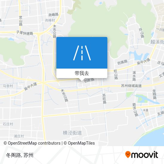 冬阁路地图