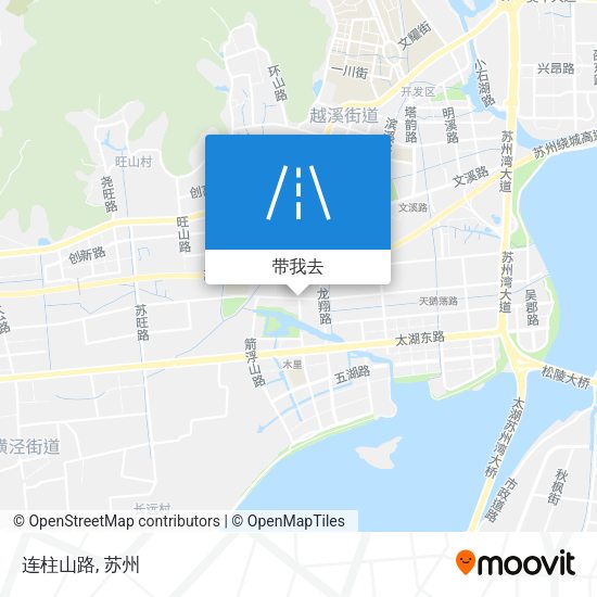 连柱山路地图