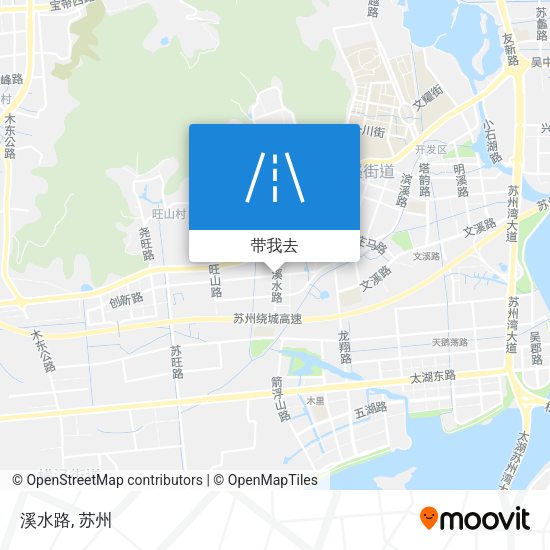 溪水路地图
