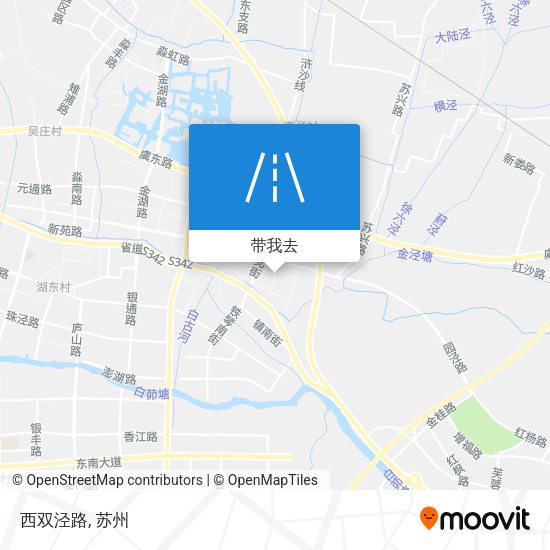 西双泾路地图