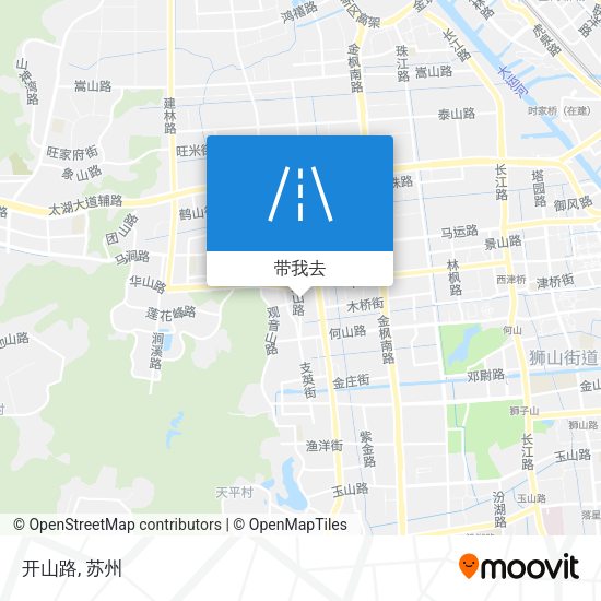 开山路地图