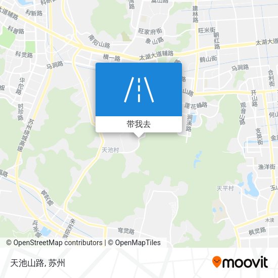 天池山路地图