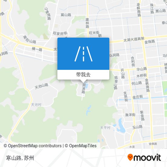 寒山路地图
