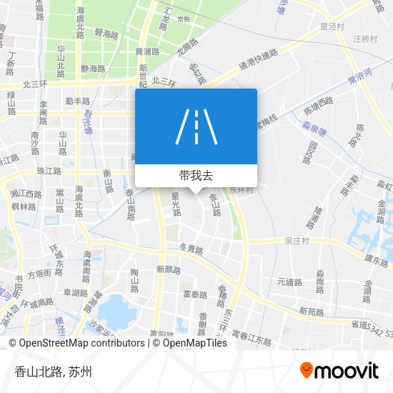 香山北路地图
