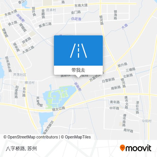 八字桥路地图