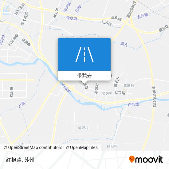红枫路地图