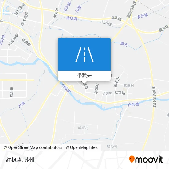 红枫路地图
