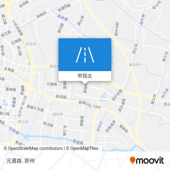 元通路地图