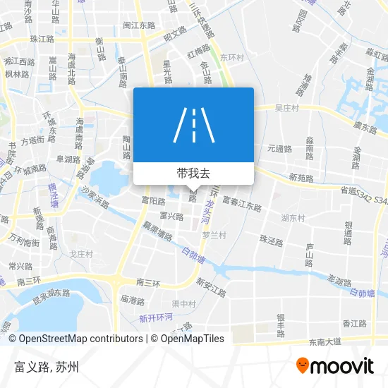 富义路地图