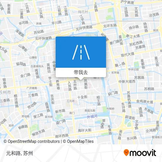 元和路地图