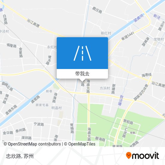 忠欣路地图