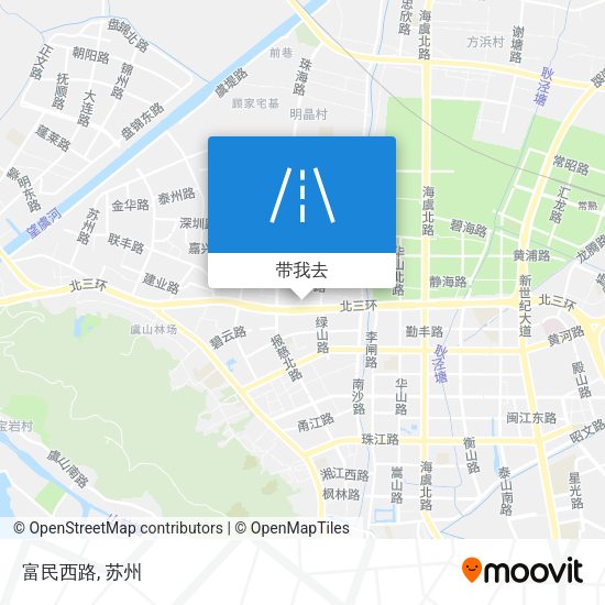富民西路地图
