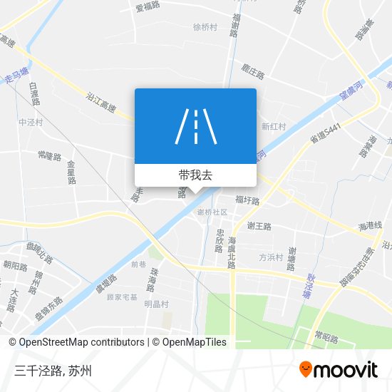三千泾路地图
