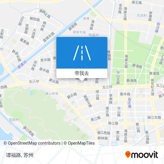 谭福路地图