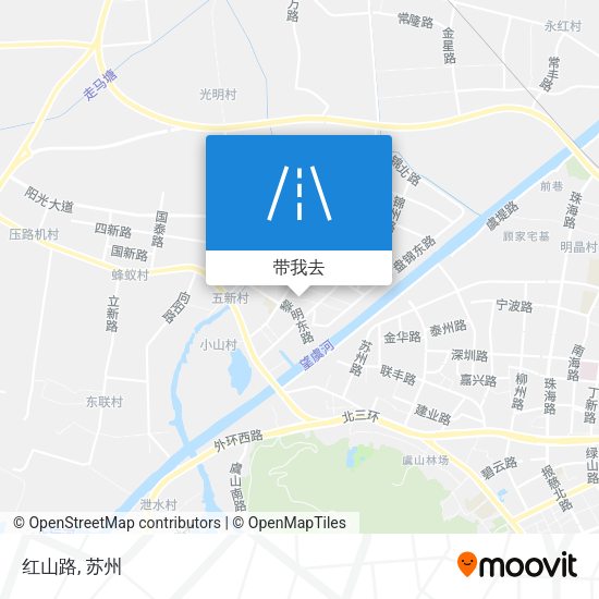 红山路地图