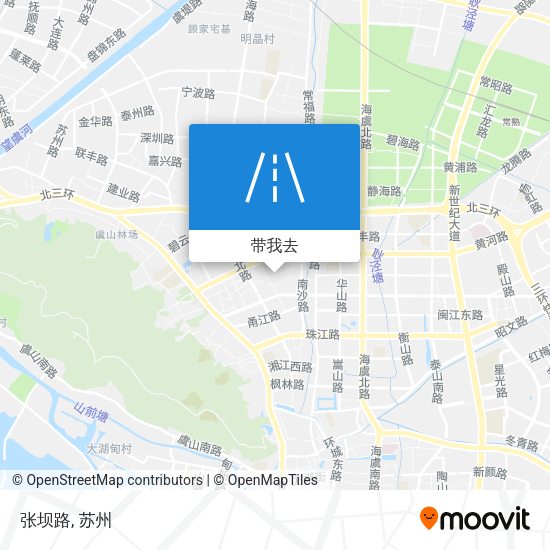张坝路地图