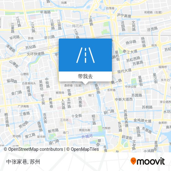 中张家巷地图