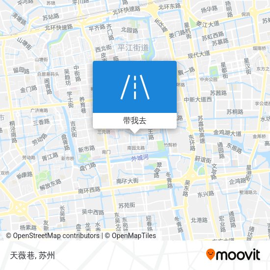 天薇巷地图