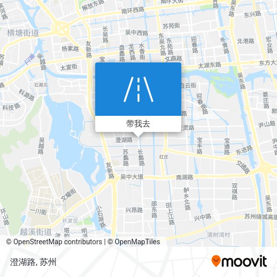 澄湖路地图
