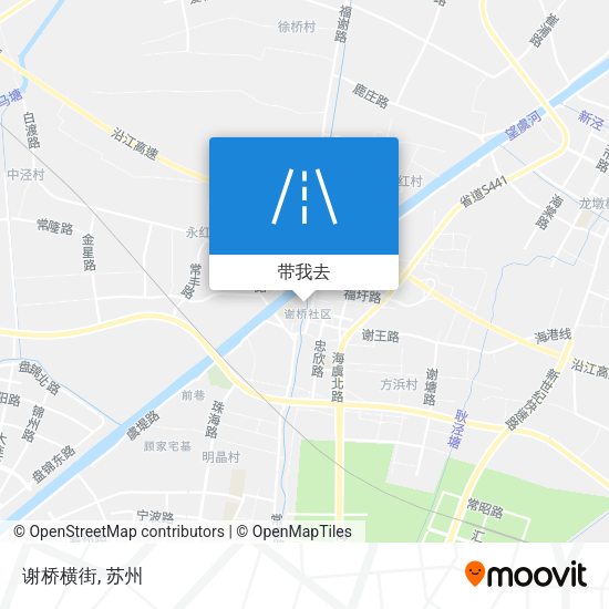 谢桥横街地图