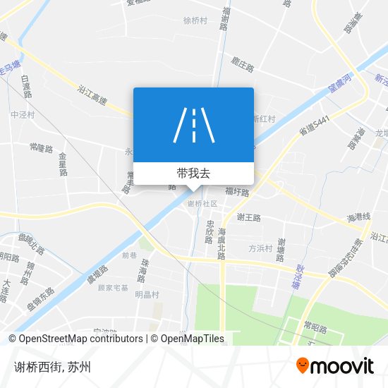 谢桥西街地图