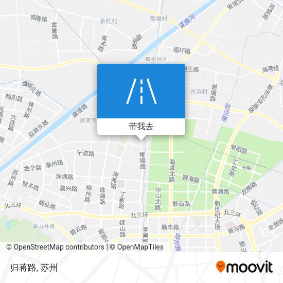 归蒋路地图