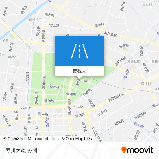 琴川大道地图