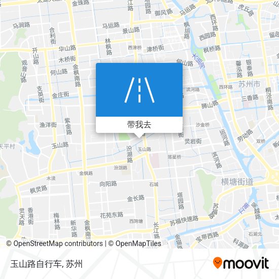 玉山路自行车地图