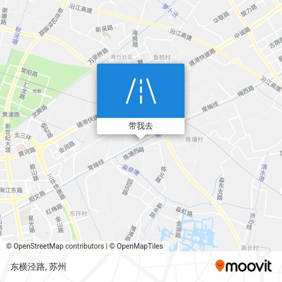 东横泾路地图