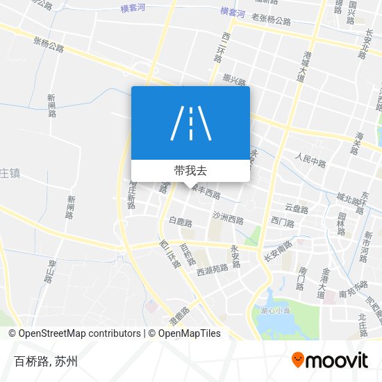 百桥路地图