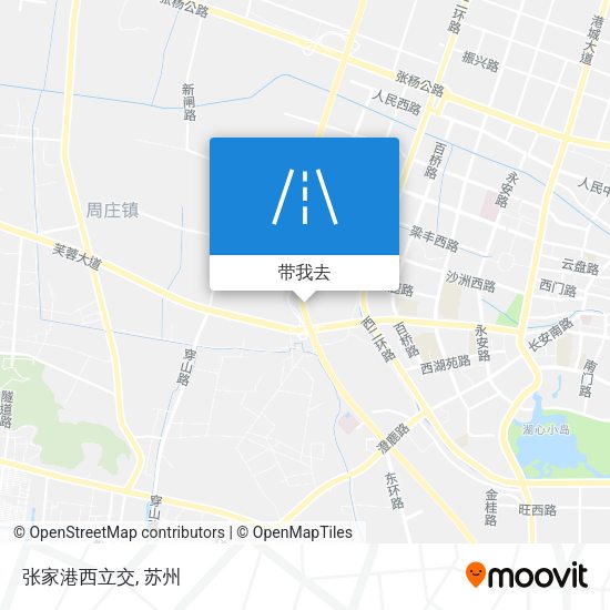 张家港西立交地图