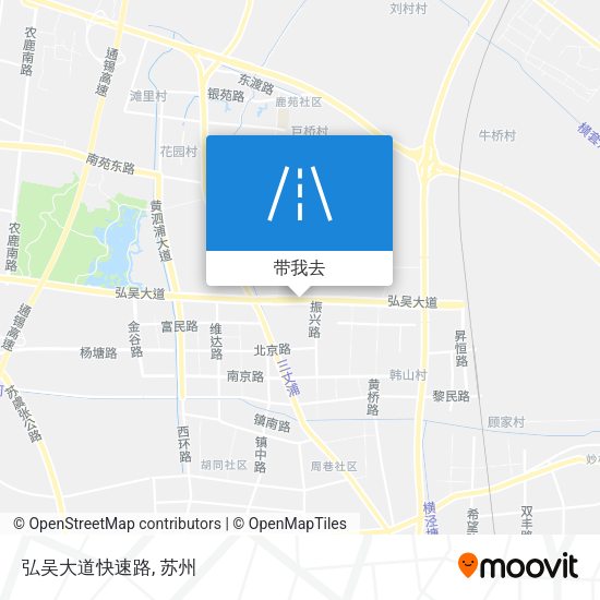 弘吴大道快速路地图