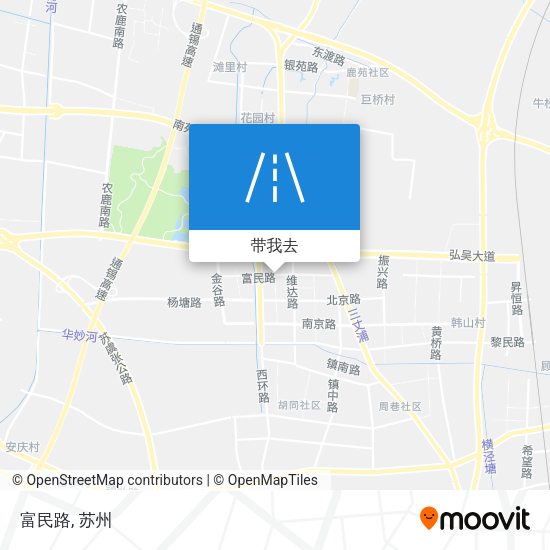 富民路地图