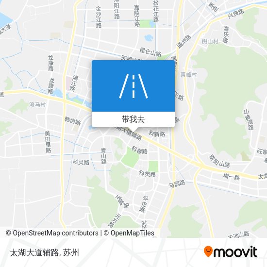 太湖大道辅路地图
