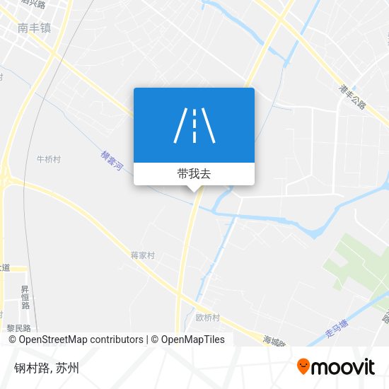 钢村路地图