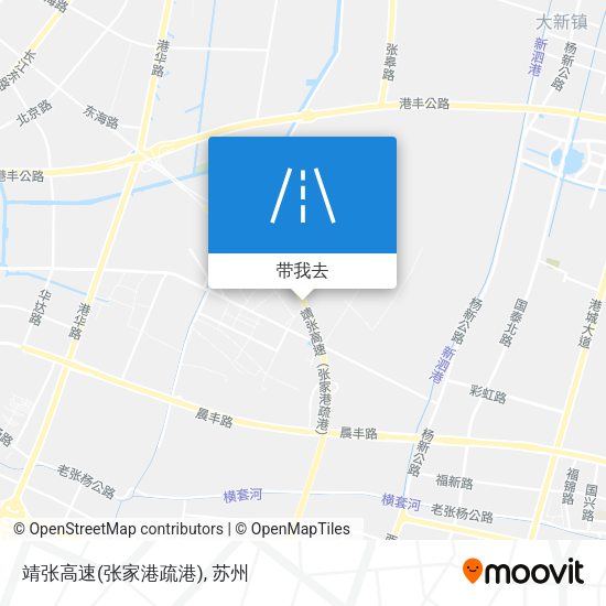 靖张高速(张家港疏港)地图