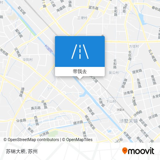 苏钢大桥地图