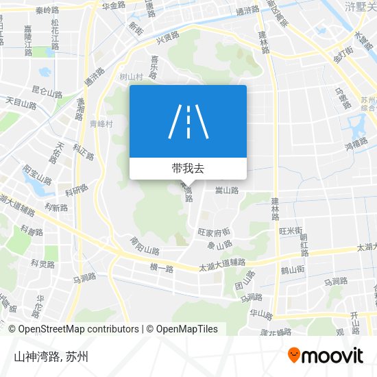 山神湾路地图