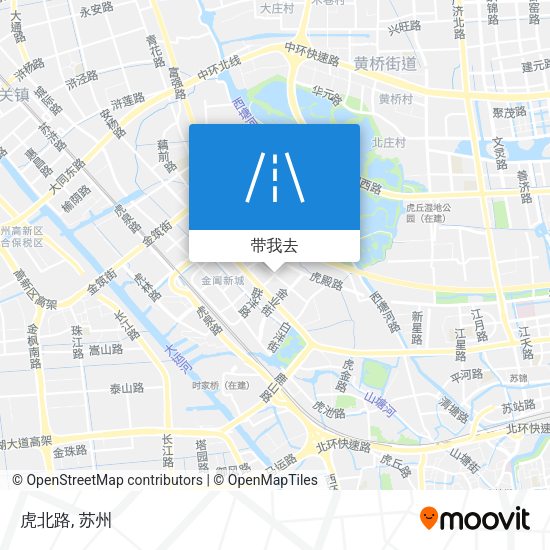 虎北路地图